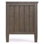 Low TV Stand for TVs up to 60" Smoky Brown - Solid Wood Media Console with Storage