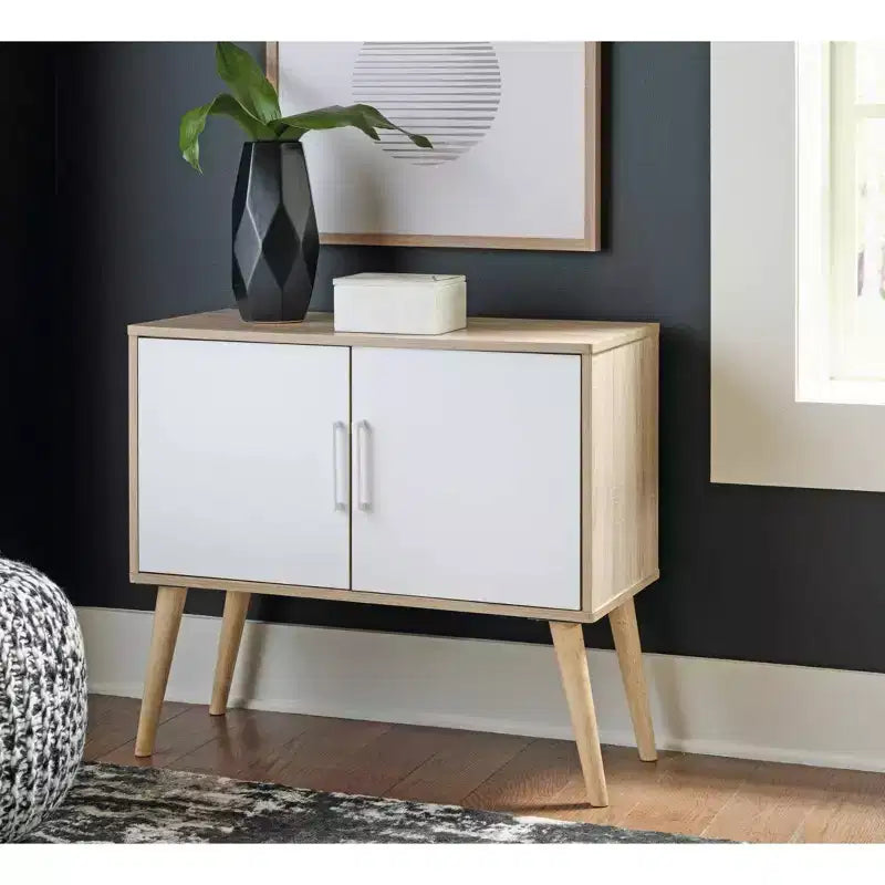 Accent Cabinet Natural/White