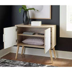 Accent Cabinet Natural/White