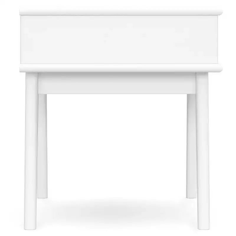 Mid Century End Table White