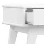 Mid Century End Table White