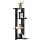 33 x 11.8 Corner 4 Tier Floating Ledge Column Wall Shelf