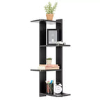 33 x 11.8 Corner 4 Tier Floating Ledge Column Wall Shelf