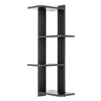 33 x 11.8 Corner 4 Tier Floating Ledge Column Wall Shelf