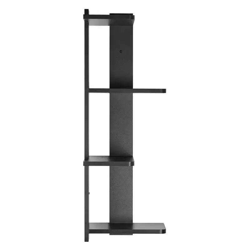 33 x 11.8 Corner 4 Tier Floating Ledge Column Wall Shelf