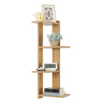 33 x 11.8 Corner 4 Tier Floating Ledge Column Wall Shelf