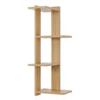 33 x 11.8 Corner 4 Tier Floating Ledge Column Wall Shelf