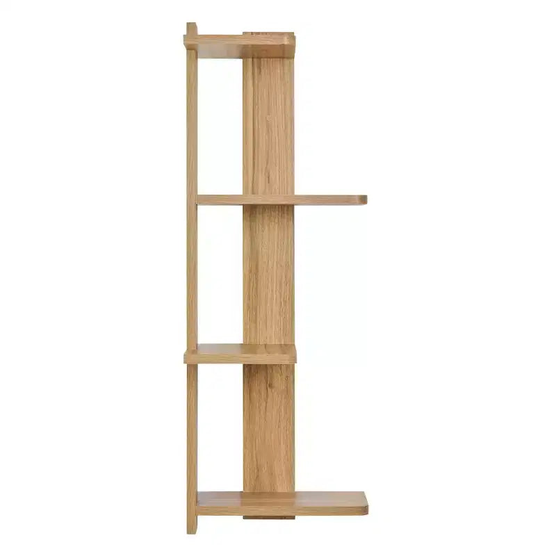 33 x 11.8 Corner 4 Tier Floating Ledge Column Wall Shelf