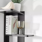 33 x 11.8 Corner 4 Tier Floating Ledge Column Wall Shelf