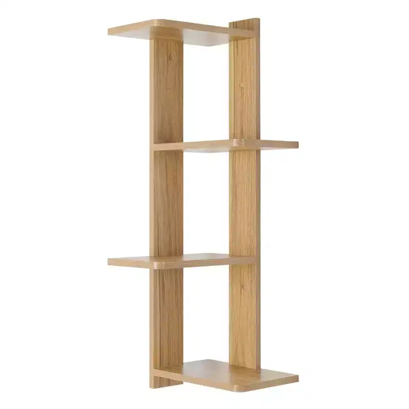 33 x 11.8 Corner 4 Tier Floating Ledge Column Wall Shelf