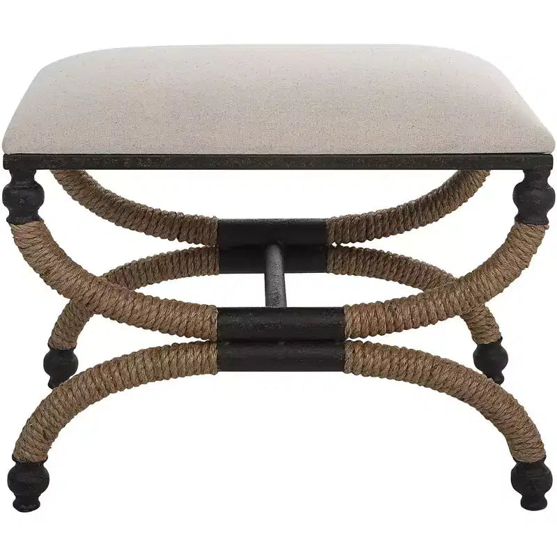 Uttermost Icaria 23 1/2W Oatmeal Fabric Rectangular Bench