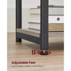 End Table with Charging Station, 3-Tier Side Table with USB Ports and Outlets