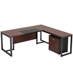 Lantine 70.8-inch L-shaped Executive Computer Desk
