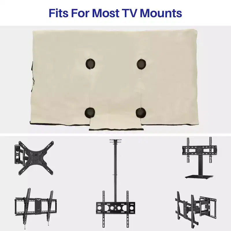 Outdoor TV Cover 40-43 Flat Screen Protector with Remote Pocket
