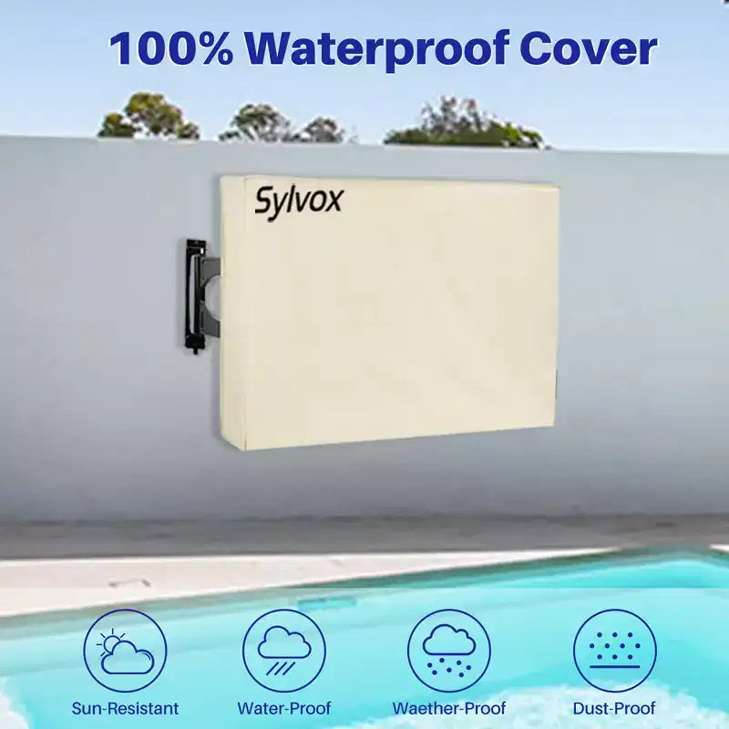 Outdoor TV Cover 40-43 Flat Screen Protector with Remote Pocket