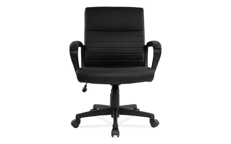 Manager Chair, Supports Up to 275 lbs, 16.73 to 20.39 Seat Height, Black Seat/Back, Black Base