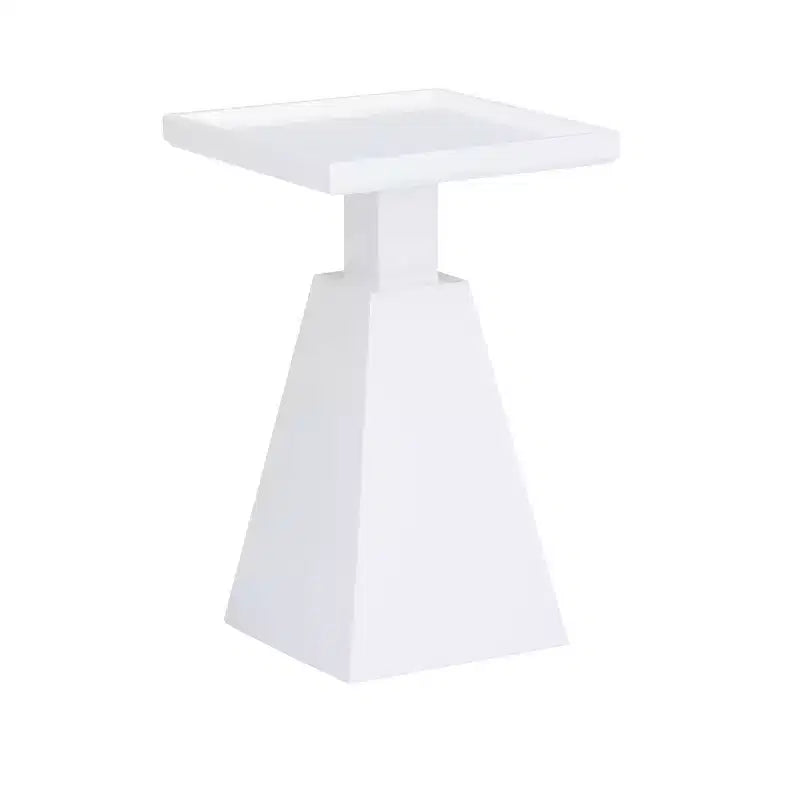 22.5" Contemporary Geometric Side Accent Table