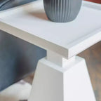 22.5" Contemporary Geometric Side Accent Table