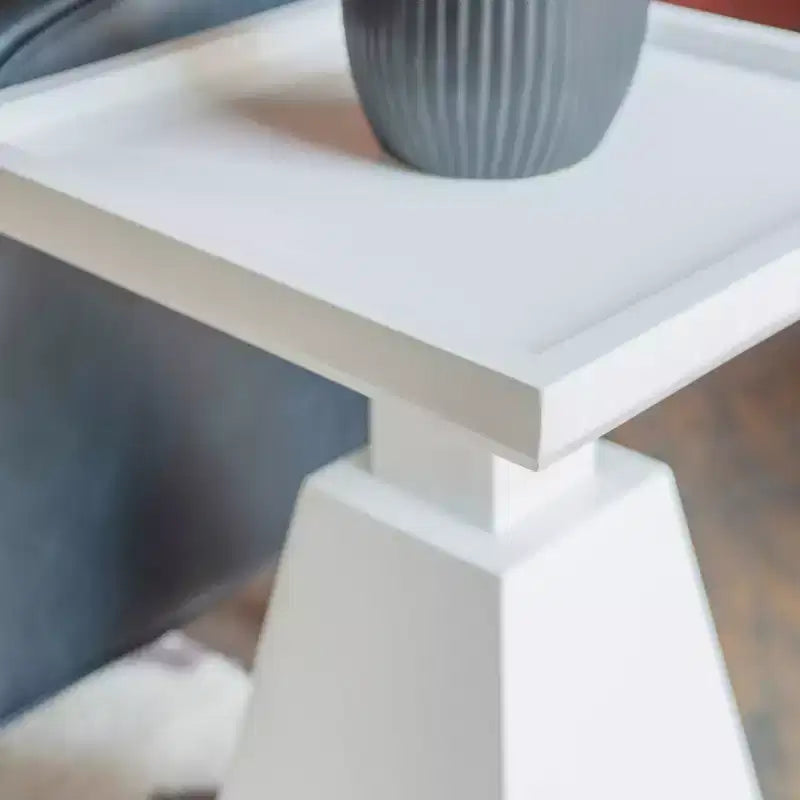 22.5" Contemporary Geometric Side Accent Table