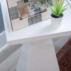 22.5" Contemporary Geometric Side Accent Table