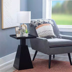 22.5" Contemporary Geometric Side Accent Table