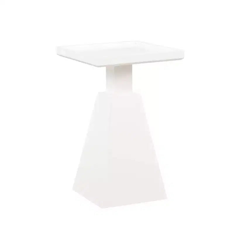22.5" Contemporary Geometric Side Accent Table