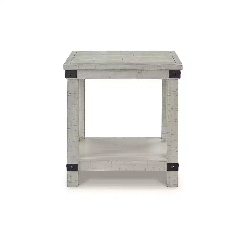 Casual End Table Whitewash