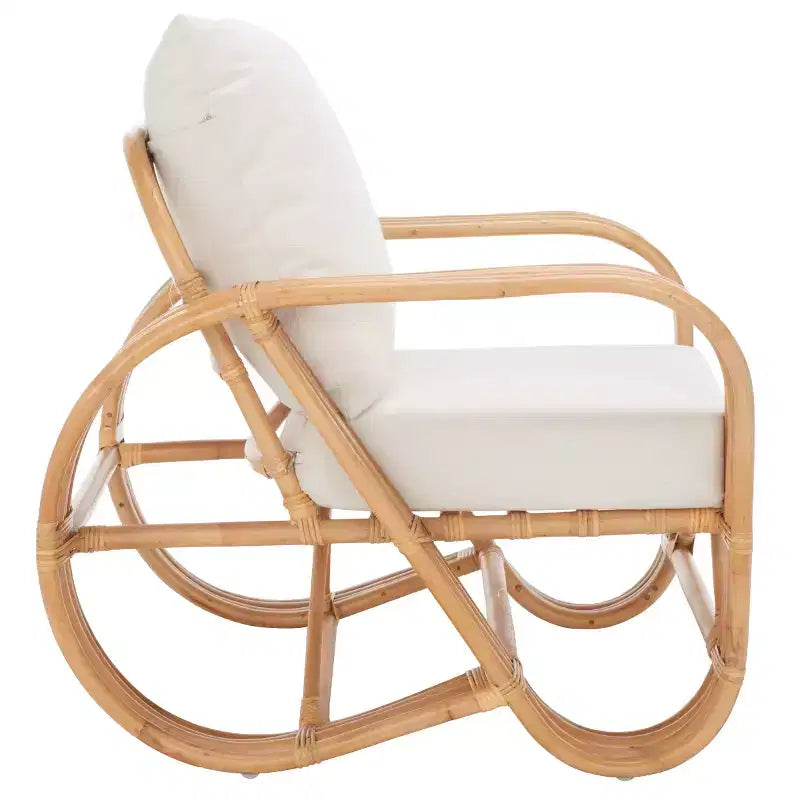 Accent Chair W/ Cushion - White/Natural