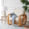 Accent Chair W/ Cushion - White/Natural