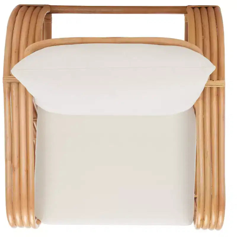Accent Chair W/ Cushion - White/Natural