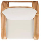 Accent Chair W/ Cushion - White/Natural