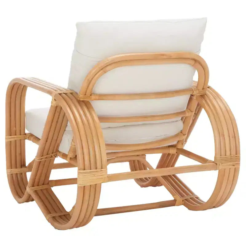 Accent Chair W/ Cushion - White/Natural