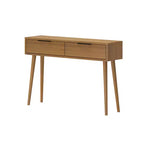 Mid Century Modern Console Table with Storage Shelves, Entryway Table, Narrow Console Table