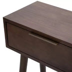 Mid Century Modern Console Table with Storage Shelves, Entryway Table, Narrow Console Table