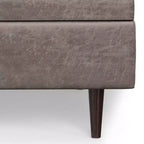 Mid Century Large Square Coffee Table Storage Ottoman