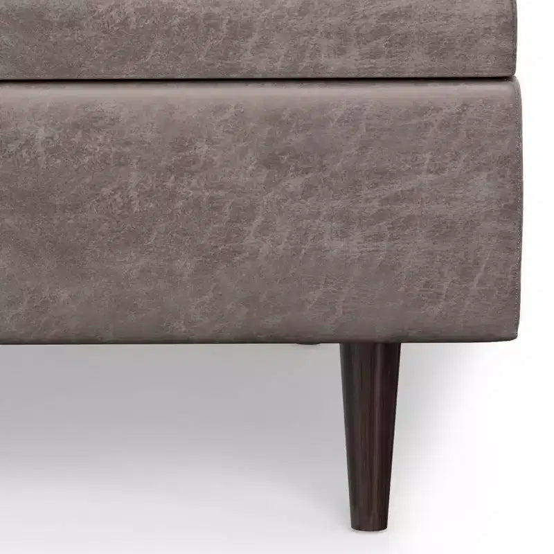 Mid Century Large Square Coffee Table Storage Ottoman