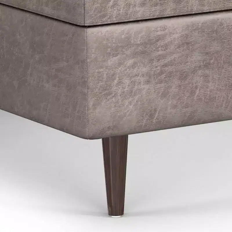 Mid Century Large Square Coffee Table Storage Ottoman