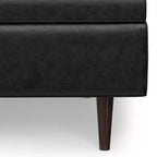 Mid Century Large Square Coffee Table Storage Ottoman