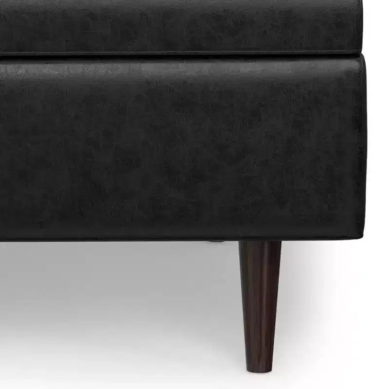 Mid Century Large Square Coffee Table Storage Ottoman