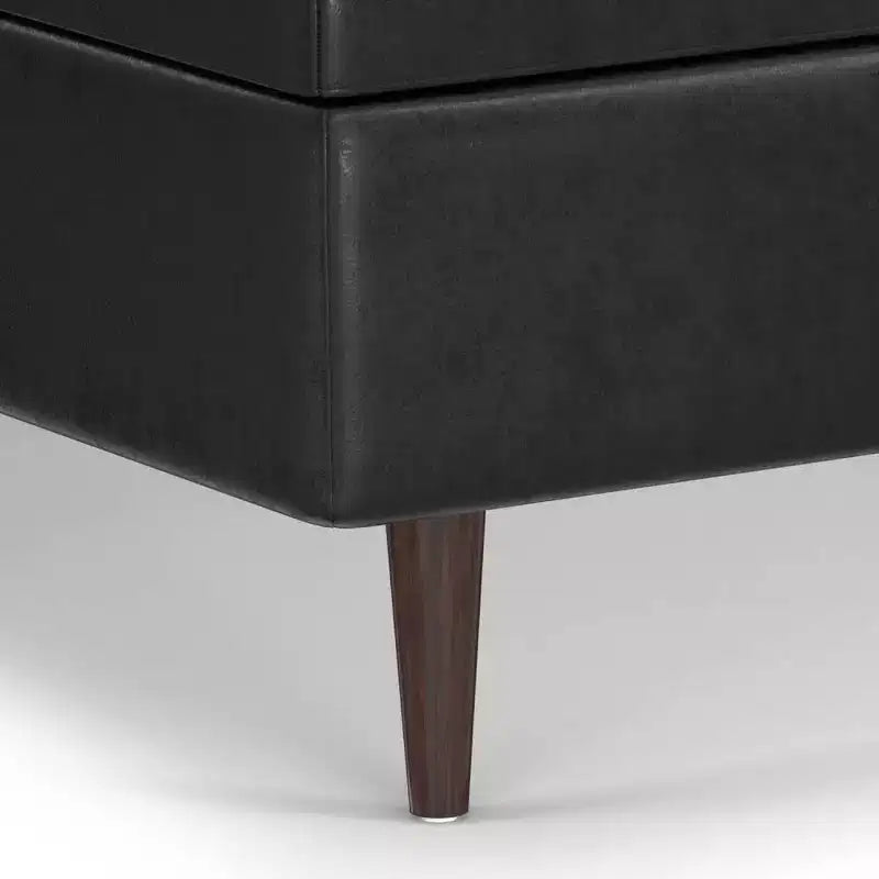 Mid Century Large Square Coffee Table Storage Ottoman