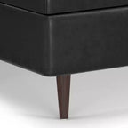 Mid Century Large Square Coffee Table Storage Ottoman