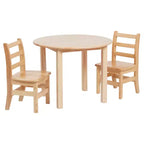 30in x 30in Round Hardwood Table with 22in Legs, Children's Furniture