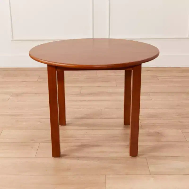 30in x 30in Round Hardwood Table with 22in Legs, Children's Furniture