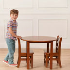 30in x 30in Round Hardwood Table with 22in Legs, Children's Furniture