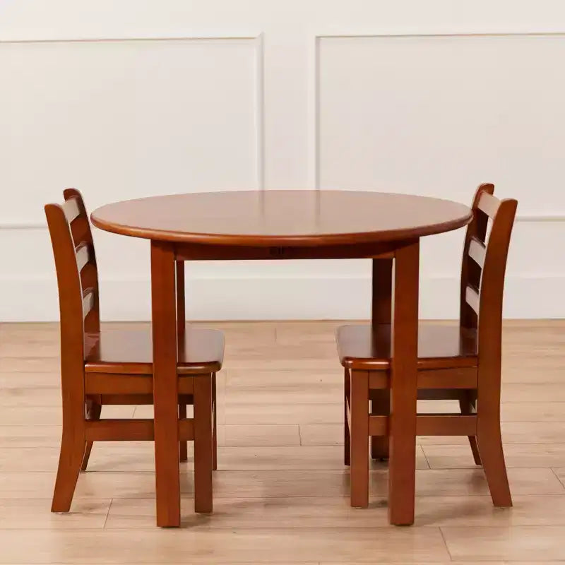30in x 30in Round Hardwood Table with 22in Legs, Children's Furniture