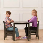 30in x 30in Round Hardwood Table with 22in Legs, Children's Furniture