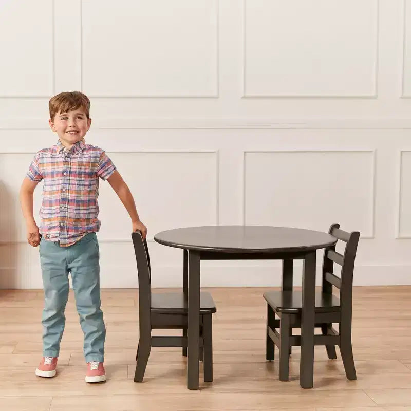 30in x 30in Round Hardwood Table with 22in Legs, Children's Furniture