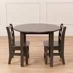 30in x 30in Round Hardwood Table with 22in Legs, Children's Furniture