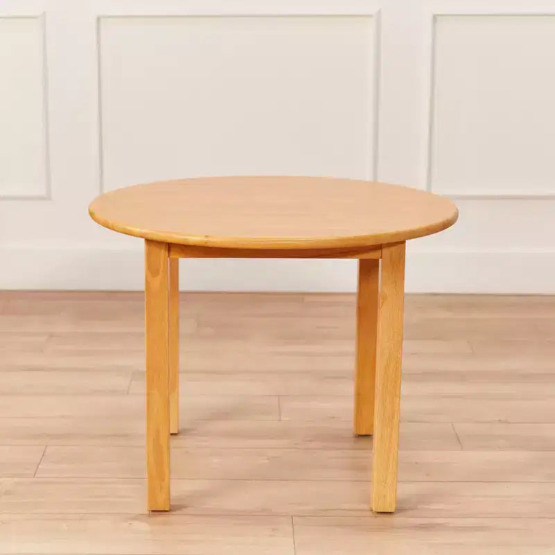 30in x 30in Round Hardwood Table with 22in Legs, Children's Furniture