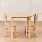 30in x 30in Round Hardwood Table with 22in Legs, Children's Furniture